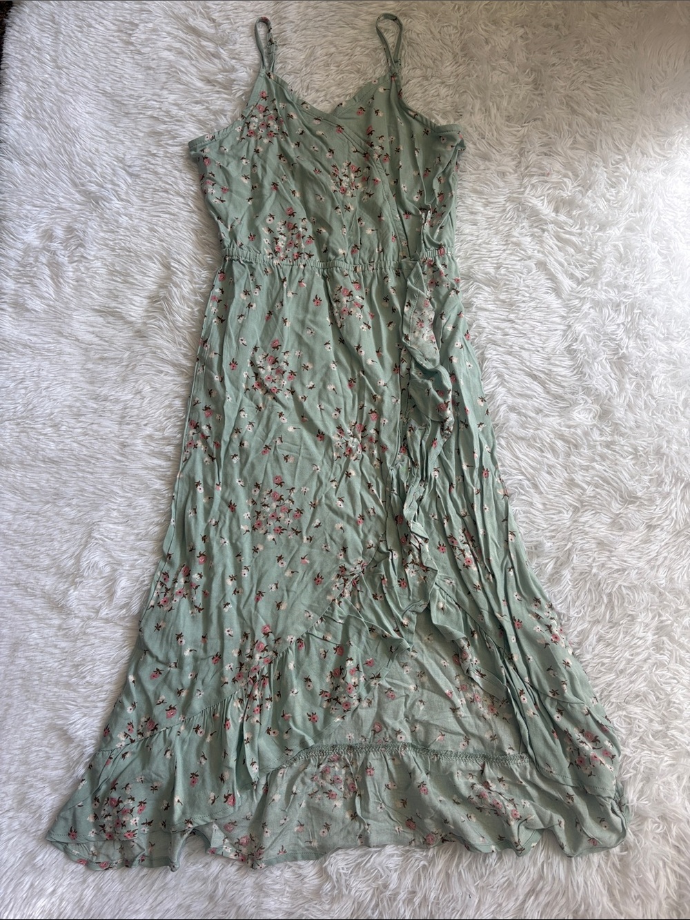 NWOT Sunset West From Stitch Fix Youth Girls Floral Ruffle Dress Size S